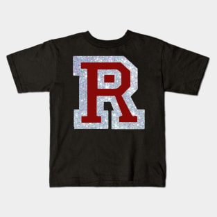 R red with glitter Kids T-Shirt